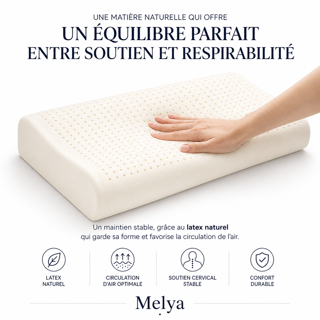 profil oreiller latex naturel maintien ferme