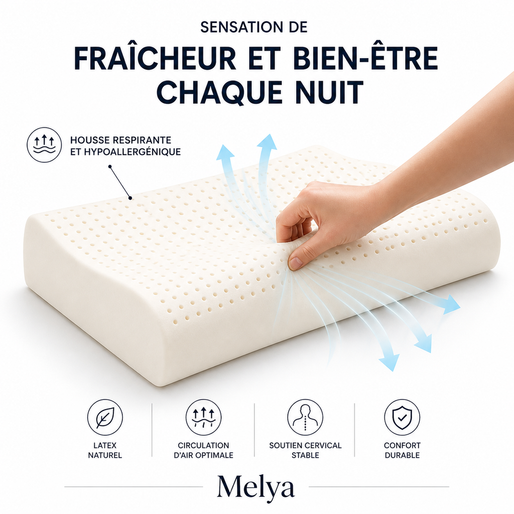 trous aération latex naturel pour circulation de l air