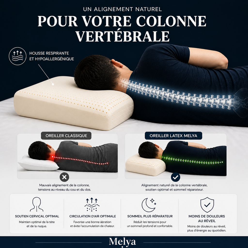 Oreiller en Latex Naturel